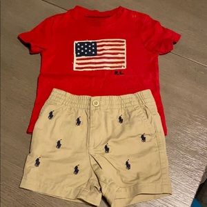 Boys 9 month shirt and shorts